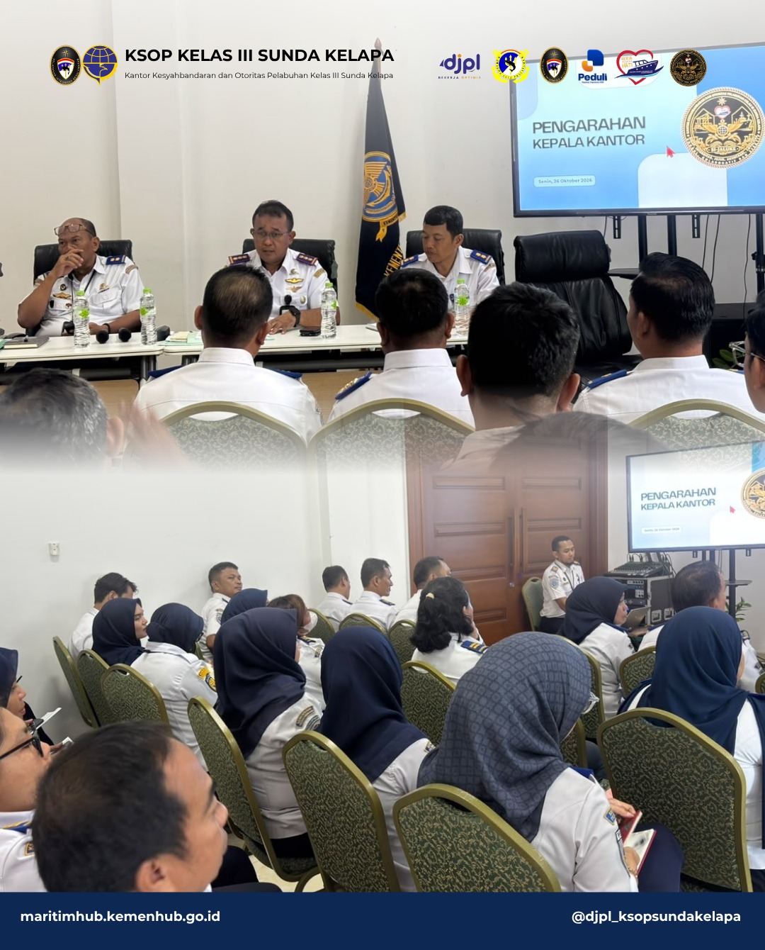 Transformasi Layanan dan Integritas Jadi Sorotan Utama Dalam Pengarahan Kepala Kantor KSOP Kelas III Sunda Kelapa